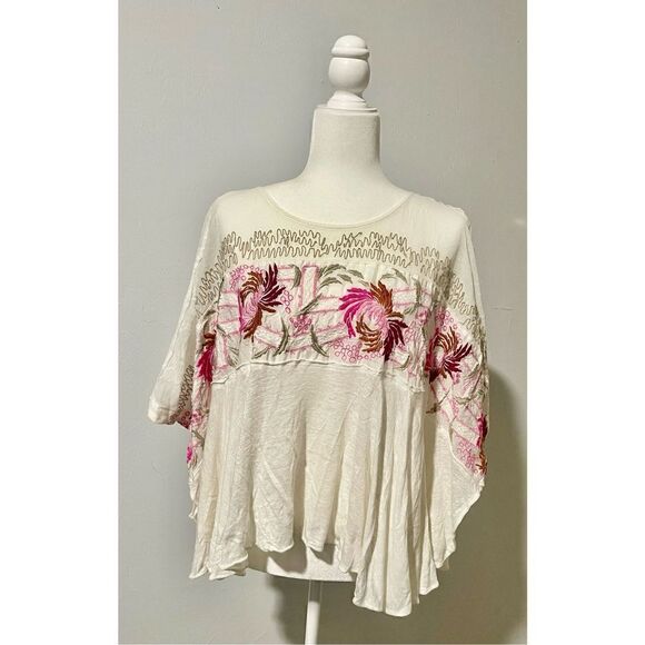 Free people Love Letter tree 3/4 length kimono sleeves S - Picture 2 of 7